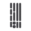 GLINT Reflective, Helmet Stickers, Black, Set