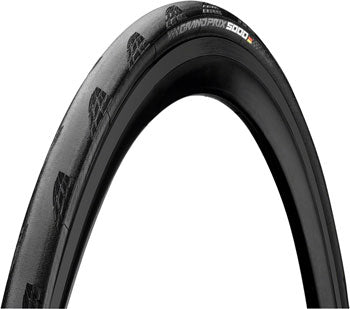 Continental Grand Prix 5000 - Clincher, Folding, Black, BlackChili, Vectran Breaker, LazerGrip, ACT, E50